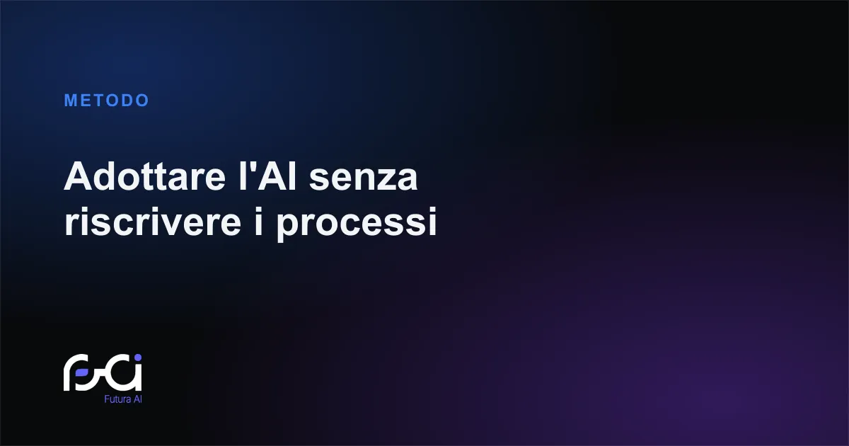 Futura AI — Adottare l'AI senza riscrivere i processi